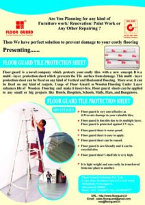 Floor Guard 3 Layer Tile Protection Role / Sheet (5 mm)